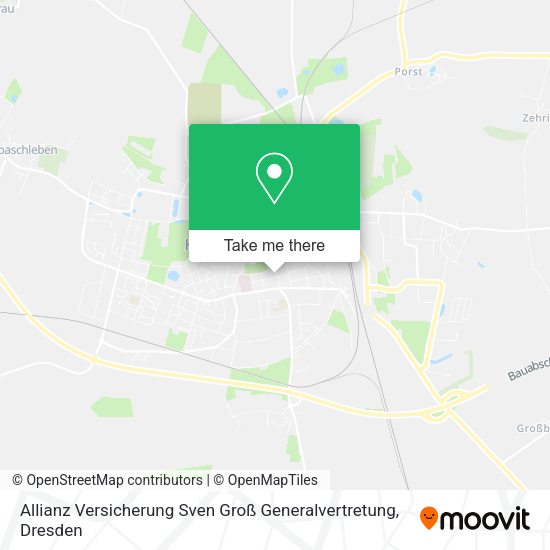 Карта Allianz Versicherung Sven Groß Generalvertretung