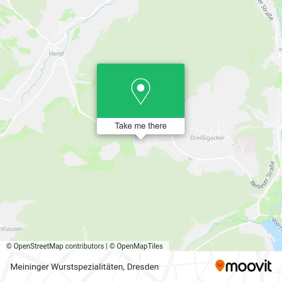 Карта Meininger Wurstspezialitäten