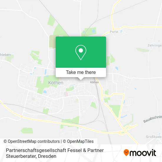 Карта Partnerschaftsgesellschaft Fessel & Partner Steuerberater