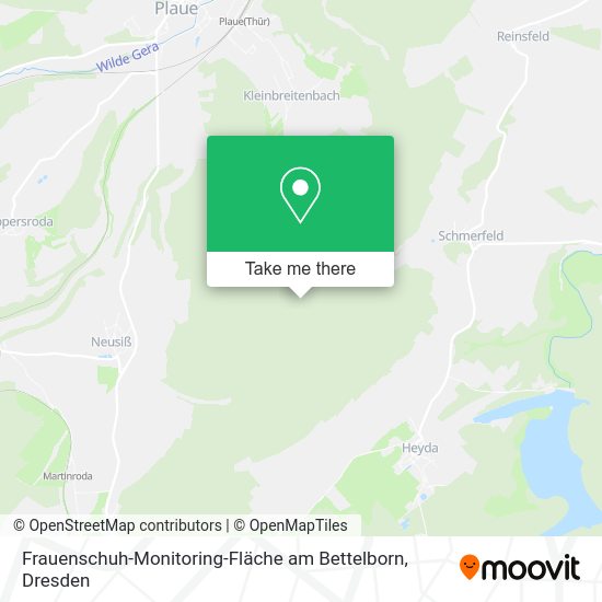 Карта Frauenschuh-Monitoring-Fläche am Bettelborn