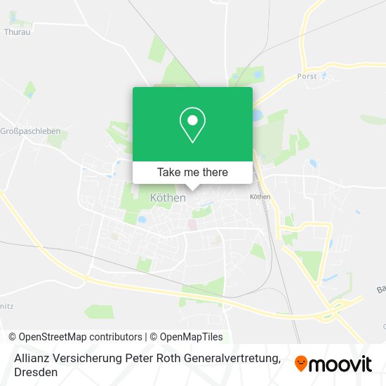 Карта Allianz Versicherung Peter Roth Generalvertretung
