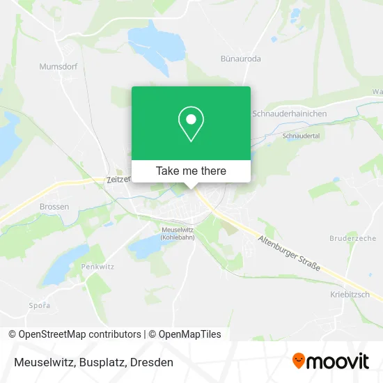 Карта Meuselwitz, Busplatz