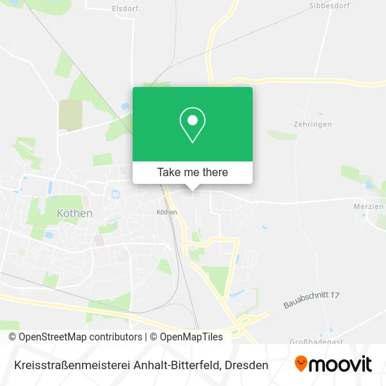 Карта Kreisstraßenmeisterei Anhalt-Bitterfeld