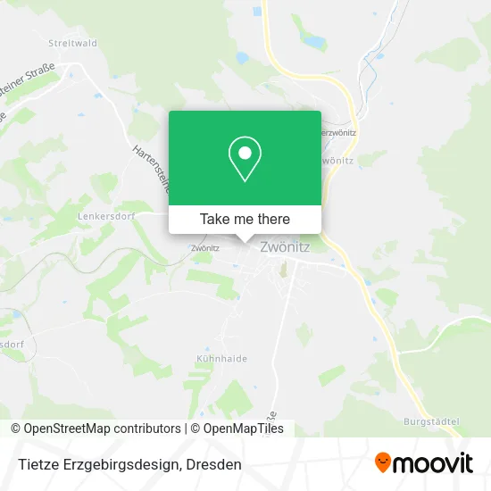 Карта Tietze Erzgebirgsdesign