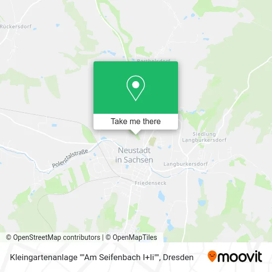 Карта Kleingartenanlage ""Am Seifenbach I+Ii""