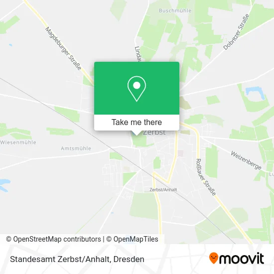 Карта Standesamt Zerbst/Anhalt