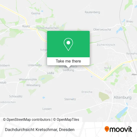 Карта Dachdurchsicht Kretschmar