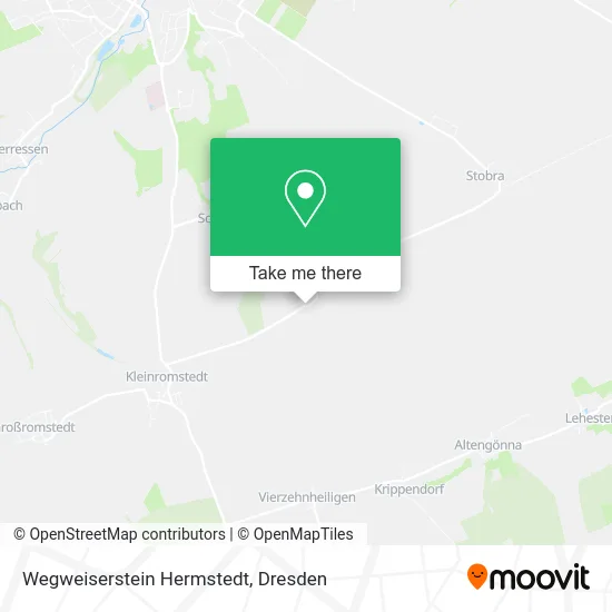 Карта Wegweiserstein Hermstedt