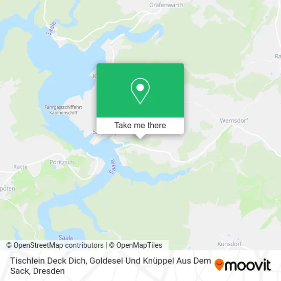 Карта Tischlein Deck Dich, Goldesel Und Knüppel Aus Dem Sack