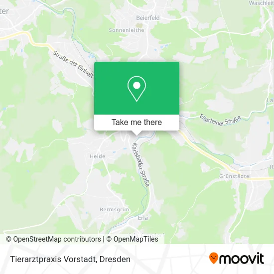 Карта Tierarztpraxis Vorstadt