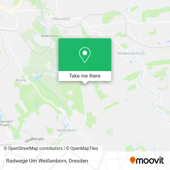 Карта Radwege Um Weißenborn