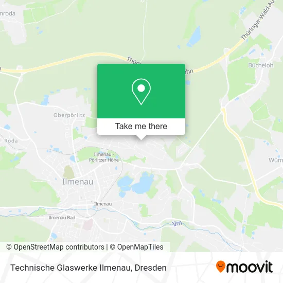 Карта Technische Glaswerke Ilmenau