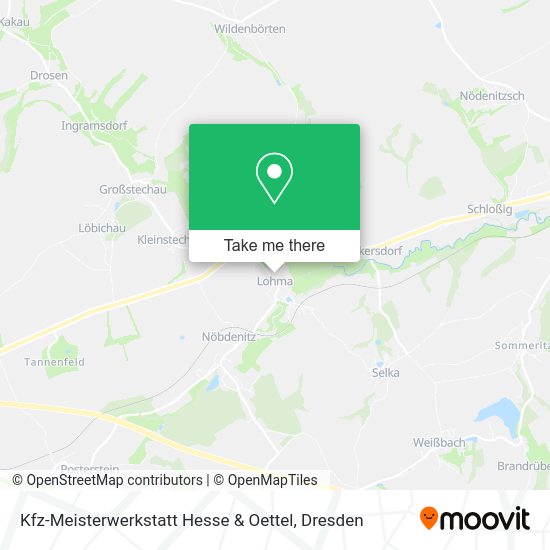 Карта Kfz-Meisterwerkstatt Hesse & Oettel