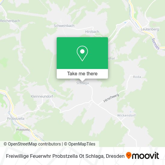 Карта Freiwillige Feuerwhr Probstzella Ot Schlaga