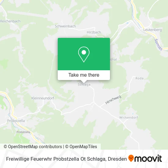 Карта Freiwillige Feuerwhr Probstzella Ot Schlaga