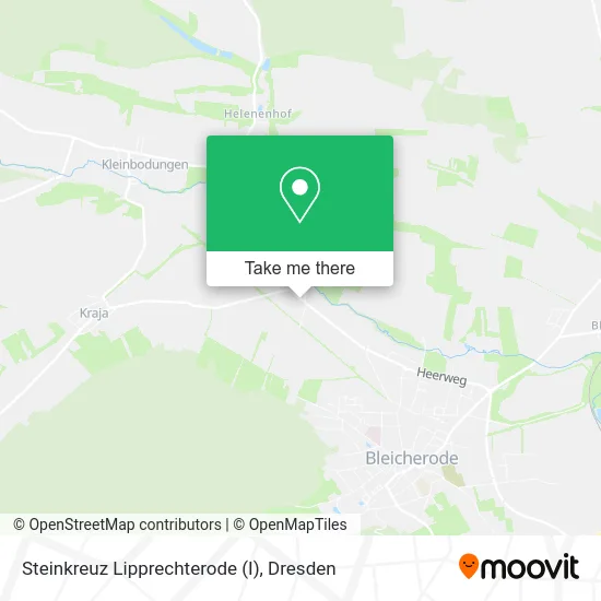 Карта Steinkreuz Lipprechterode (I)