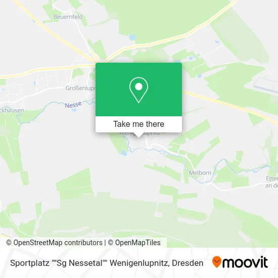 Карта Sportplatz ""Sg Nessetal"" Wenigenlupnitz
