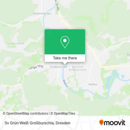 Карта Sv Grün-Weiß Großburschla
