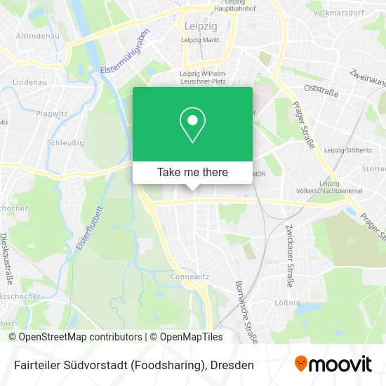 Карта Fairteiler Südvorstadt (Foodsharing)