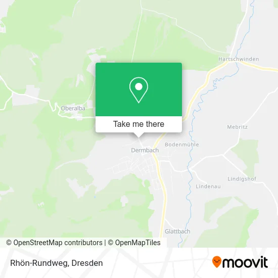 Карта Rhön-Rundweg