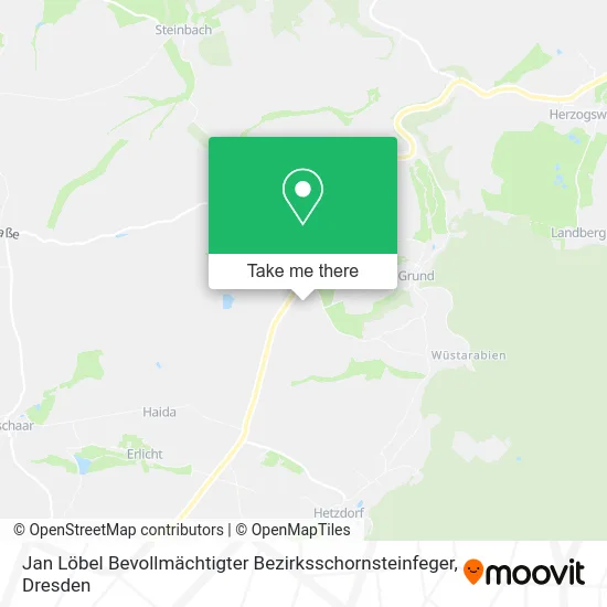 Карта Jan Löbel Bevollmächtigter Bezirksschornsteinfeger