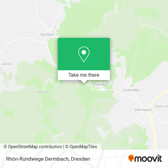 Карта Rhön-Rundwege Dermbach