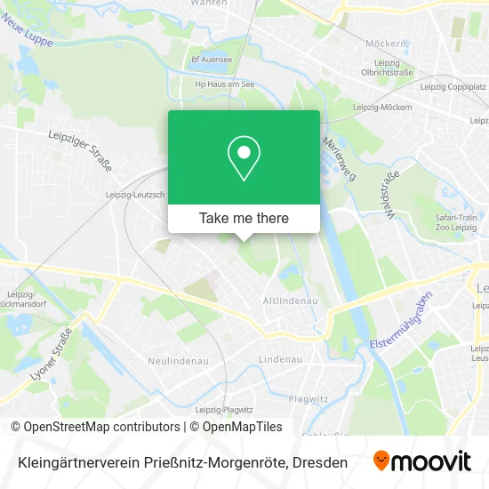 Карта Kleingärtnerverein Prießnitz-Morgenröte