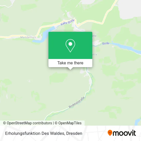 Карта Erholungsfunktion Des Waldes