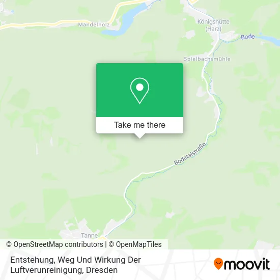 Карта Entstehung, Weg Und Wirkung Der Luftverunreinigung