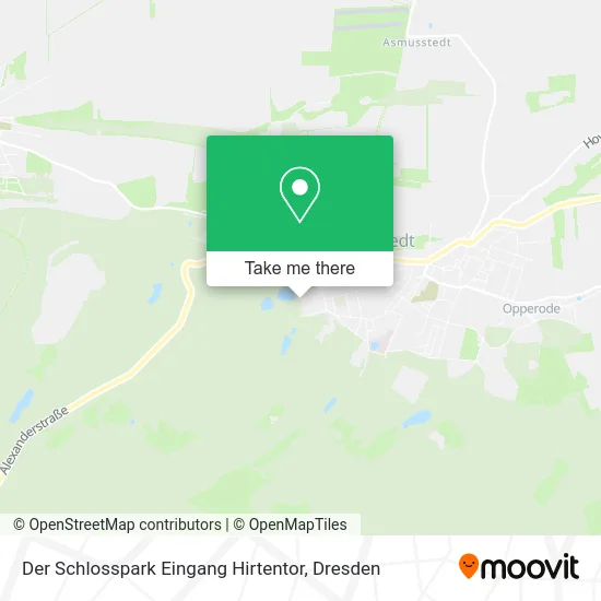 Карта Der Schlosspark Eingang Hirtentor