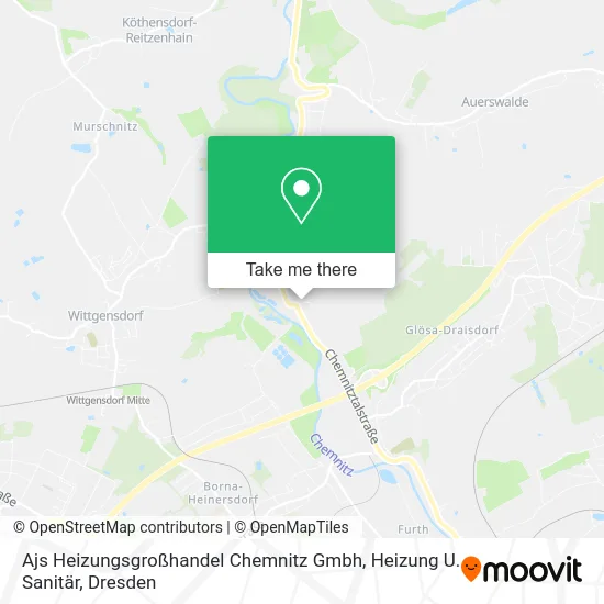 Ajs Heizungsgroßhandel Chemnitz Gmbh, Heizung U. Sanitär map