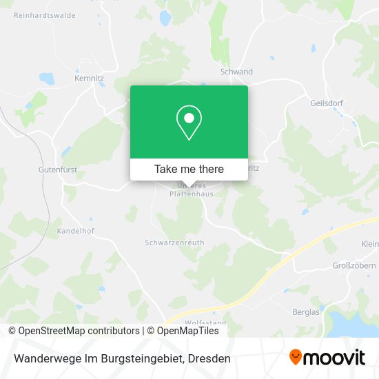 Карта Wanderwege Im Burgsteingebiet
