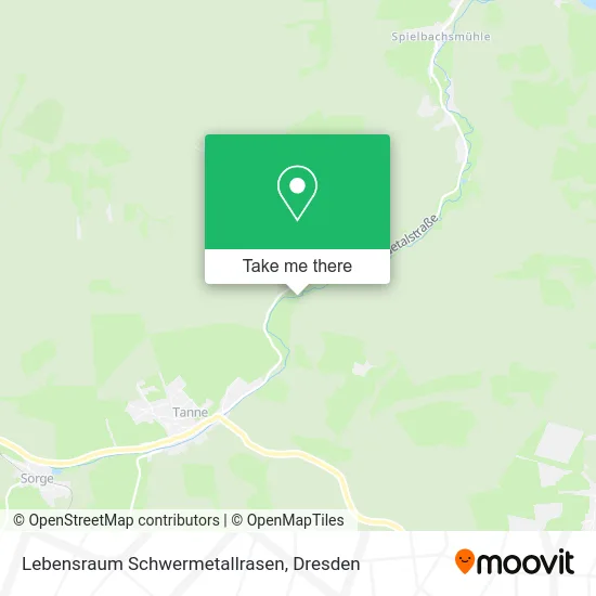 Карта Lebensraum Schwermetallrasen