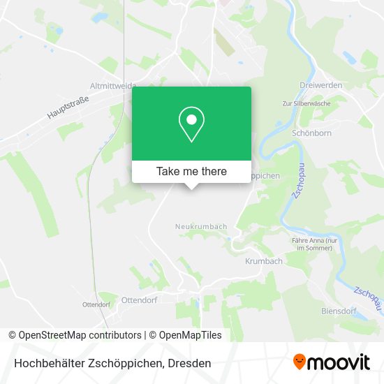 Карта Hochbehälter Zschöppichen