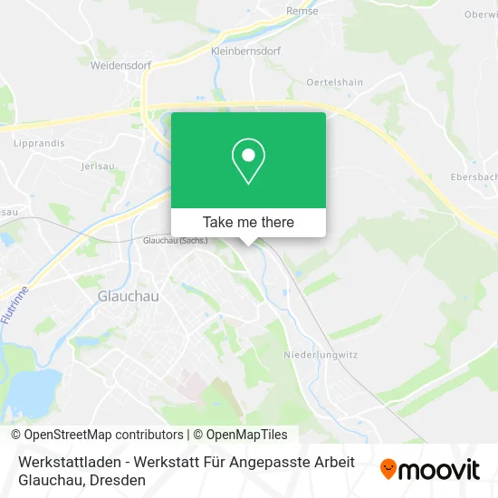 Карта Werkstattladen - Werkstatt Für Angepasste Arbeit Glauchau