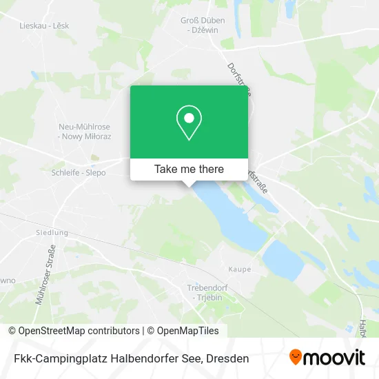 Карта Fkk-Campingplatz Halbendorfer See