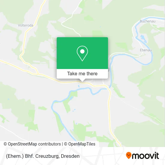 Карта (Ehem.) Bhf. Creuzburg