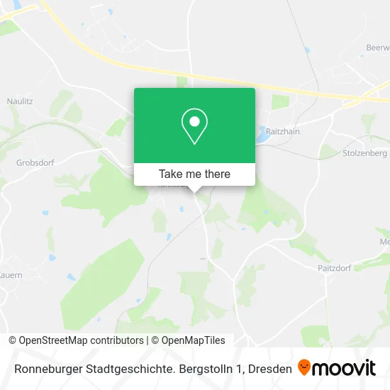 Карта Ronneburger Stadtgeschichte. Bergstolln 1