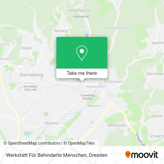 Карта Werkstatt Für Behinderte Menschen