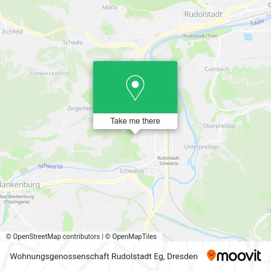 Карта Wohnungsgenossenschaft Rudolstadt Eg