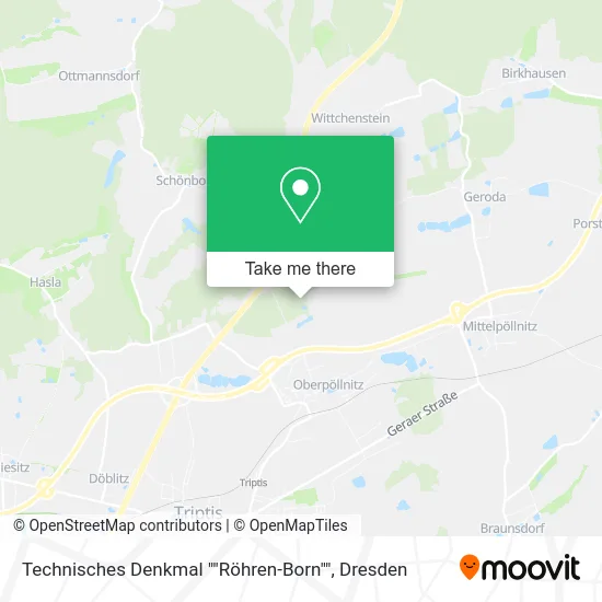Карта Technisches Denkmal ""Röhren-Born""