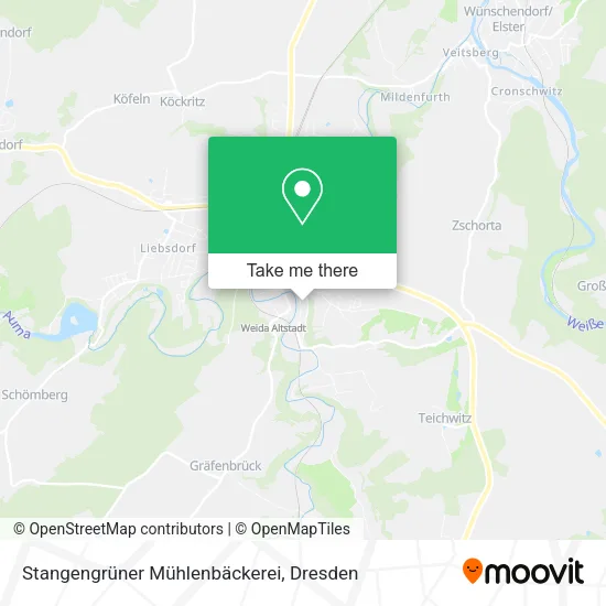 Карта Stangengrüner Mühlenbäckerei