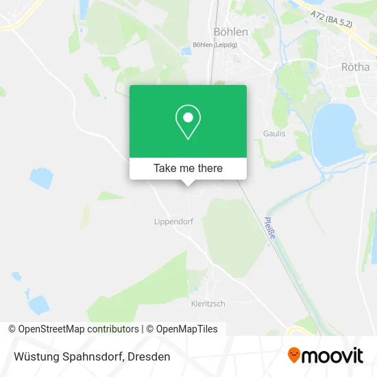 Карта Wüstung Spahnsdorf