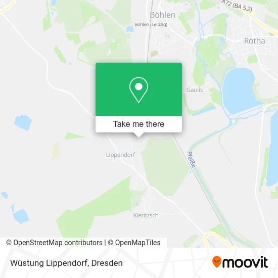 Карта Wüstung Lippendorf