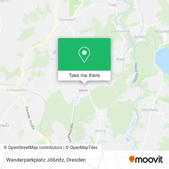 Карта Wanderparkplatz Jößnitz
