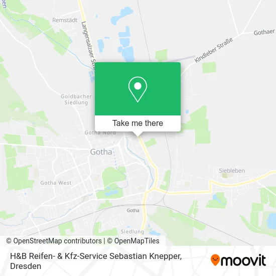 Карта H&B Reifen- & Kfz-Service Sebastian Knepper