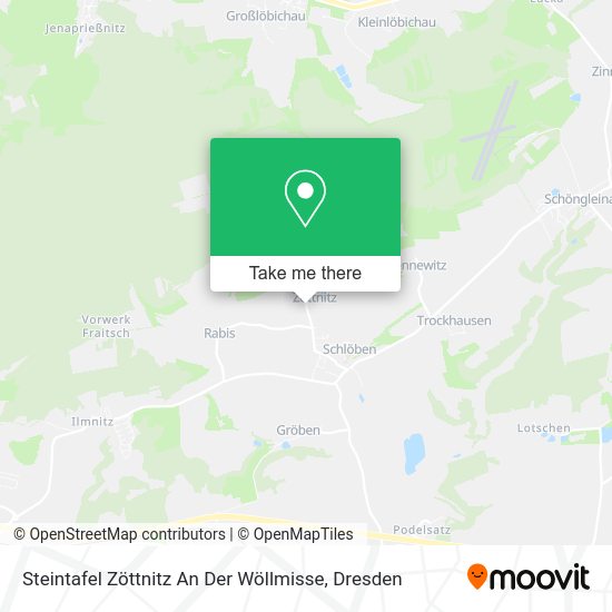Карта Steintafel Zöttnitz An Der Wöllmisse