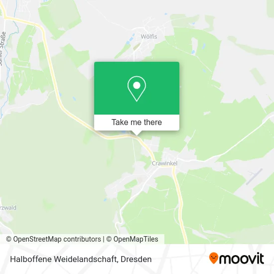 Карта Halboffene Weidelandschaft