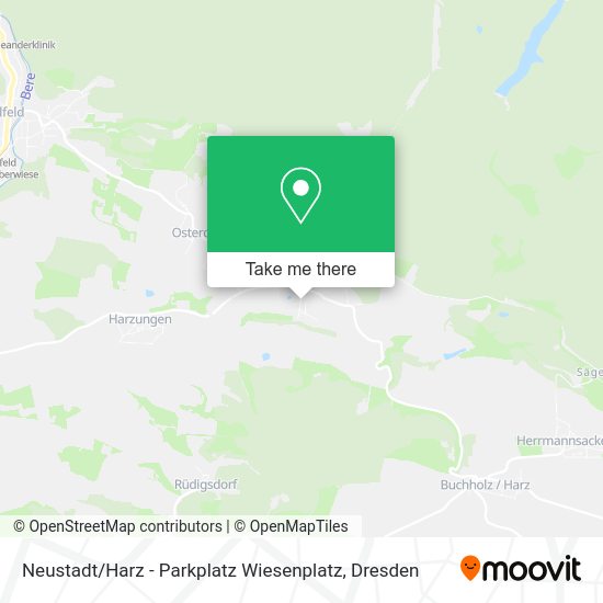 Карта Neustadt / Harz - Parkplatz Wiesenplatz
