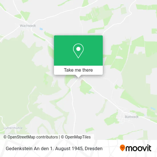 Карта Gedenkstein An den 1. August 1945